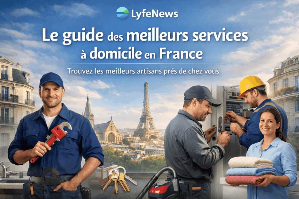 Guide des meilleurs services à domicile en France avec plombier serrurier électricien et ménage